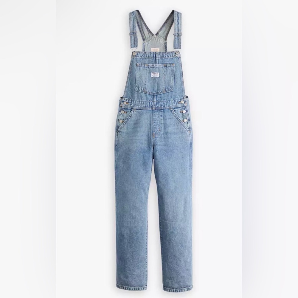 Levi's Classic Blue Denim Baggy Overalls